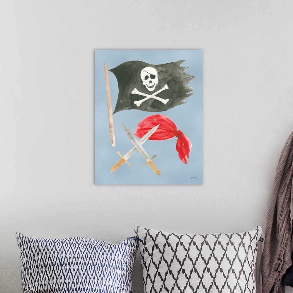 A bohemian room featuring Pirates II