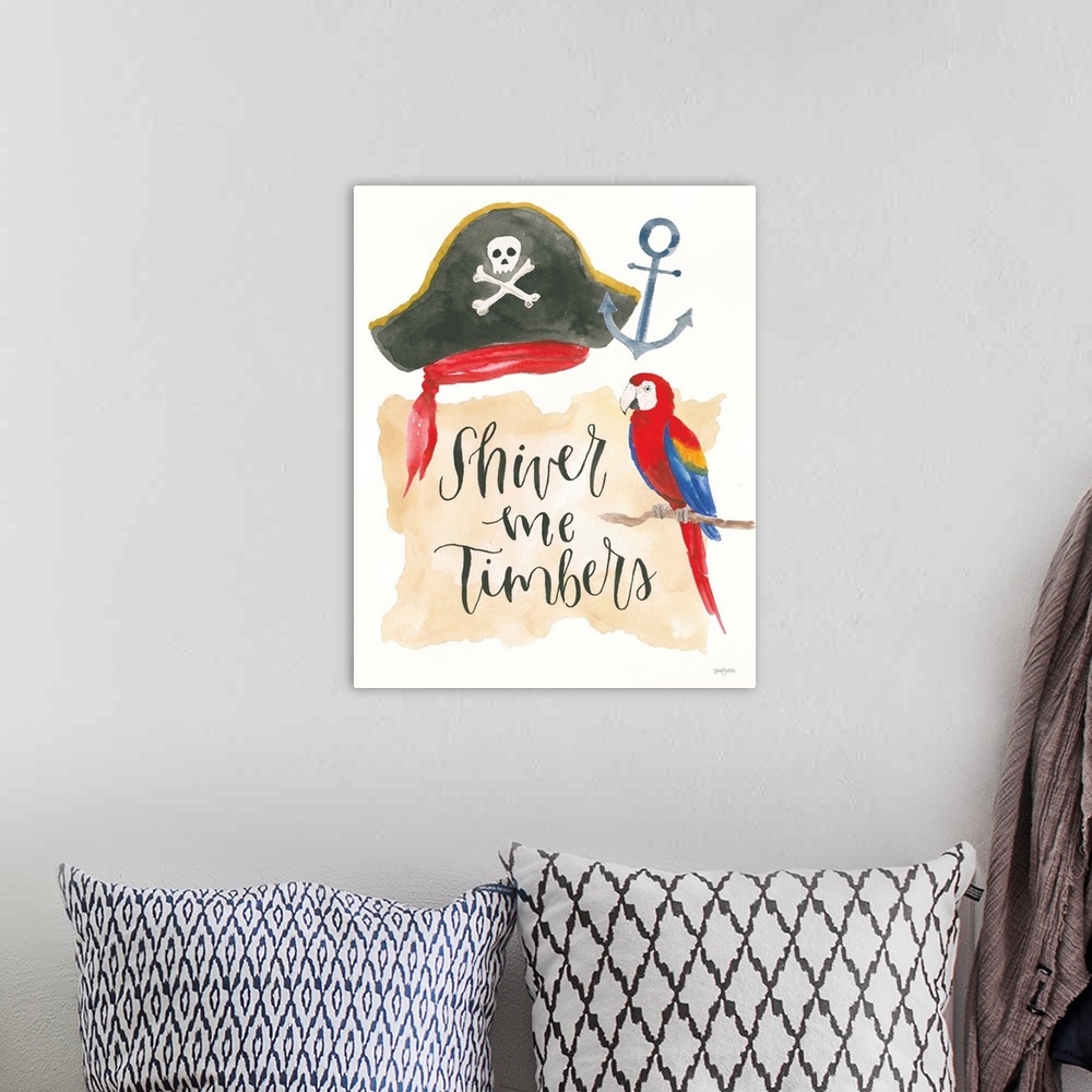 A bohemian room featuring Pirates III on White