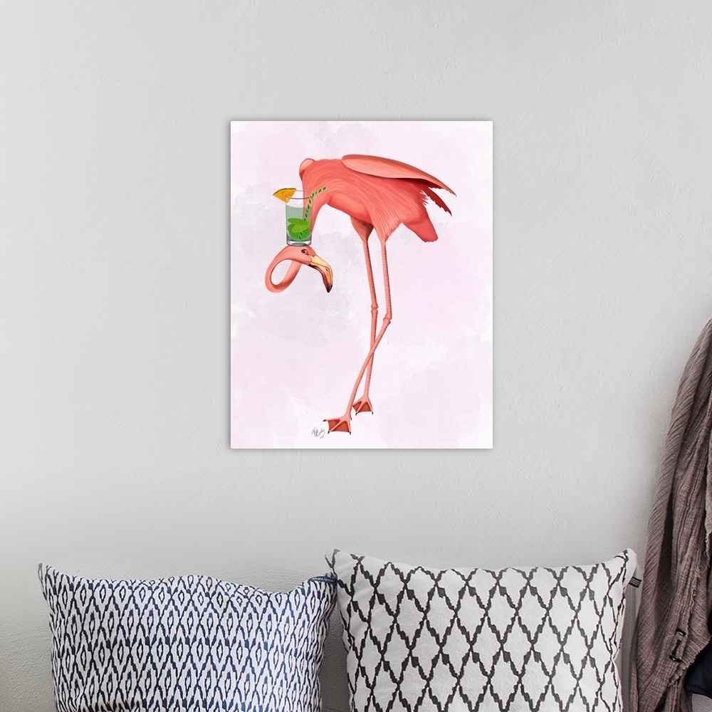 A bohemian room featuring Flamingo and Cocktail 1