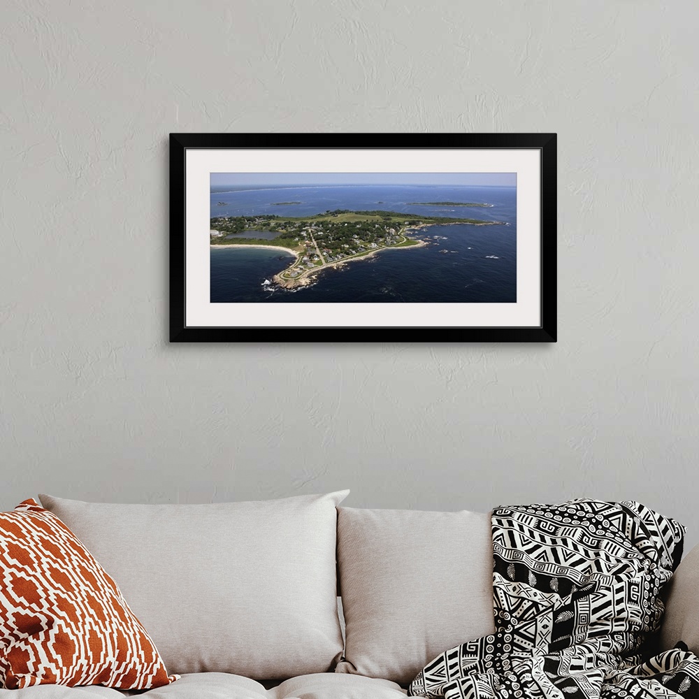 A bohemian room featuring South Point, Biddeford Pool Beach,  Biddeford, Maine - Aerial Photograph