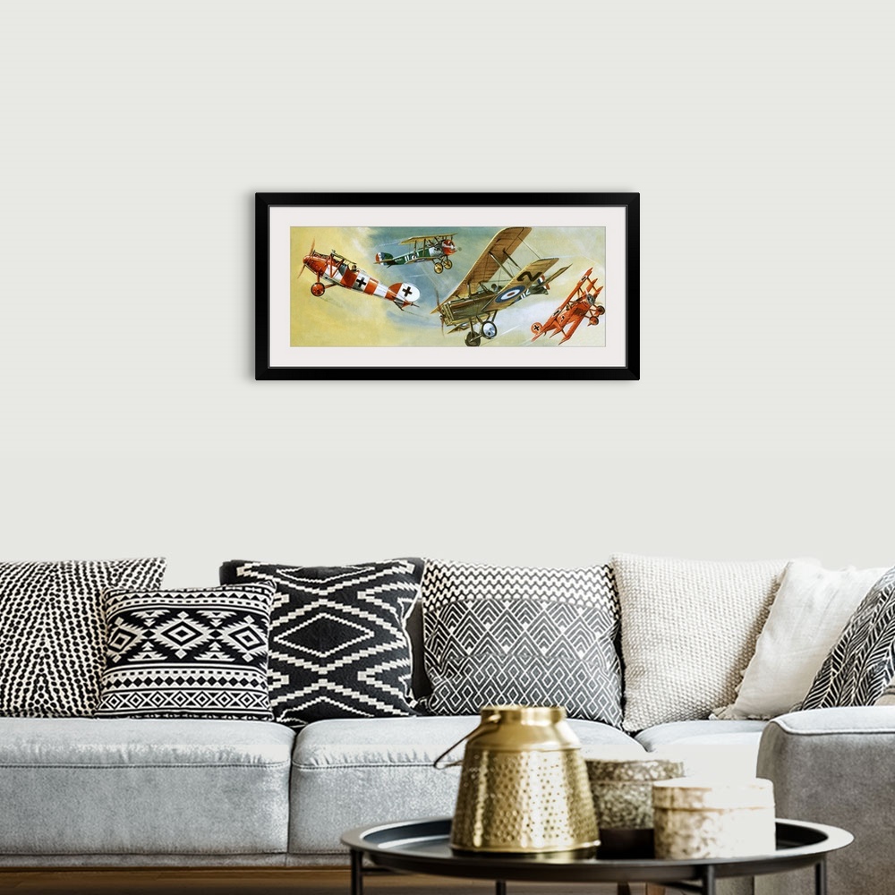 A bohemian room featuring Aircraft