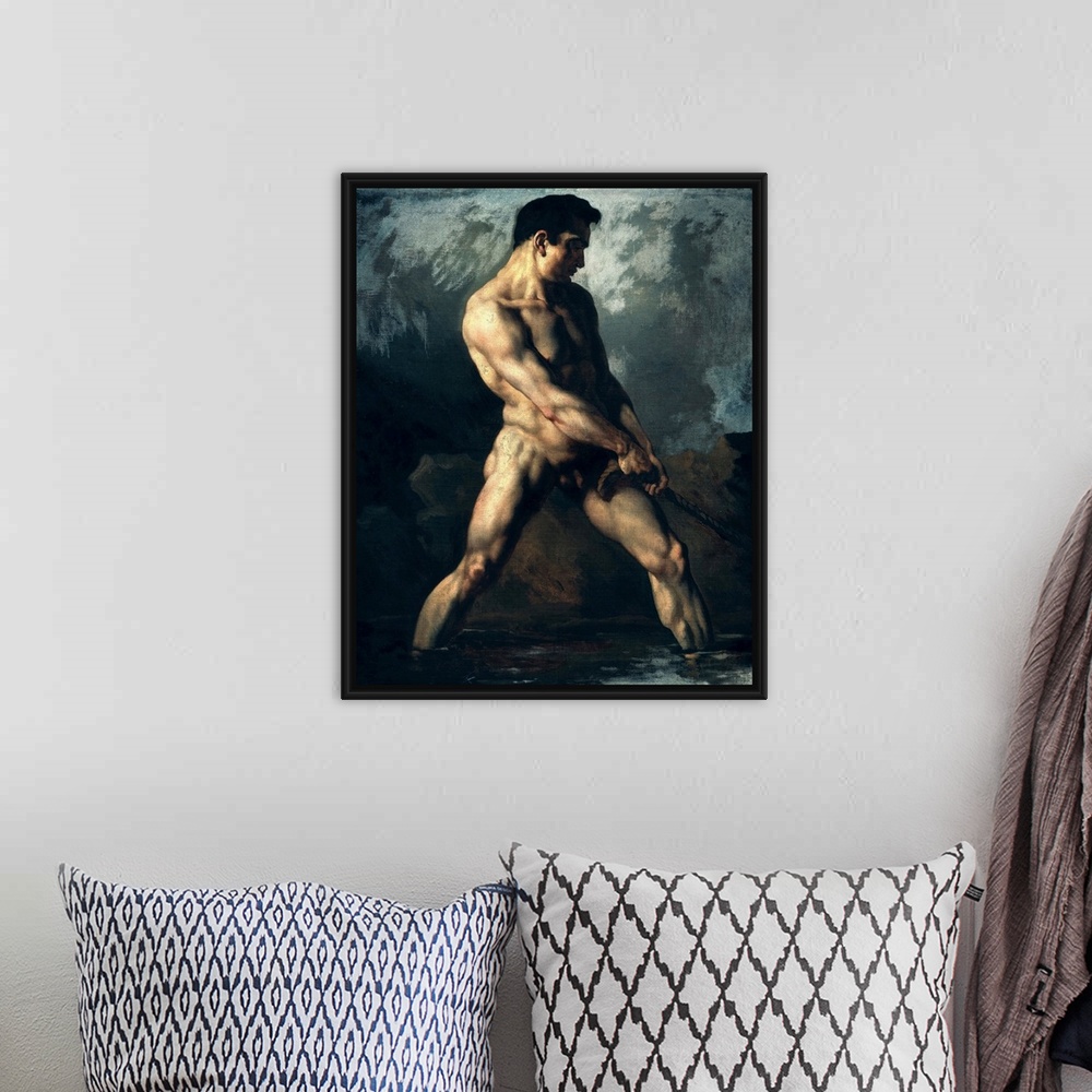 A bohemian room featuring Study of a Male Nude