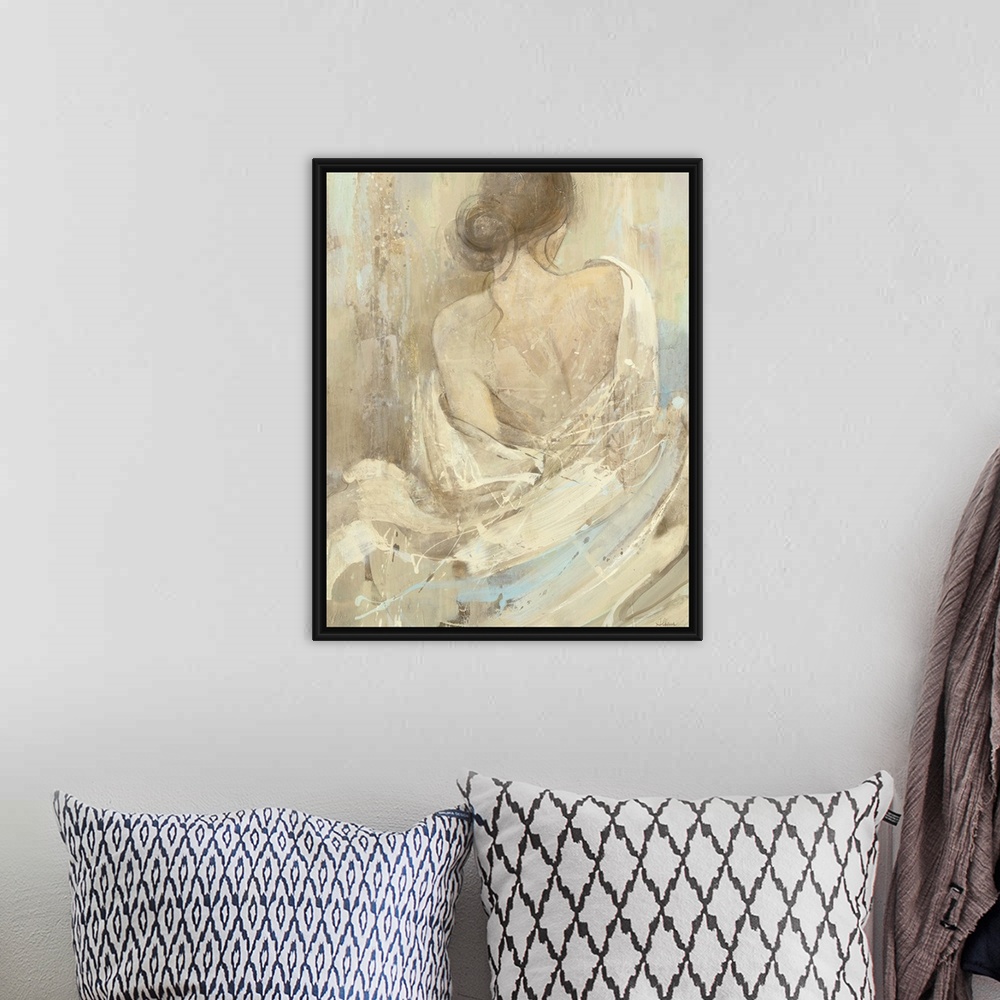 A bohemian room featuring Abstract Figure Study I