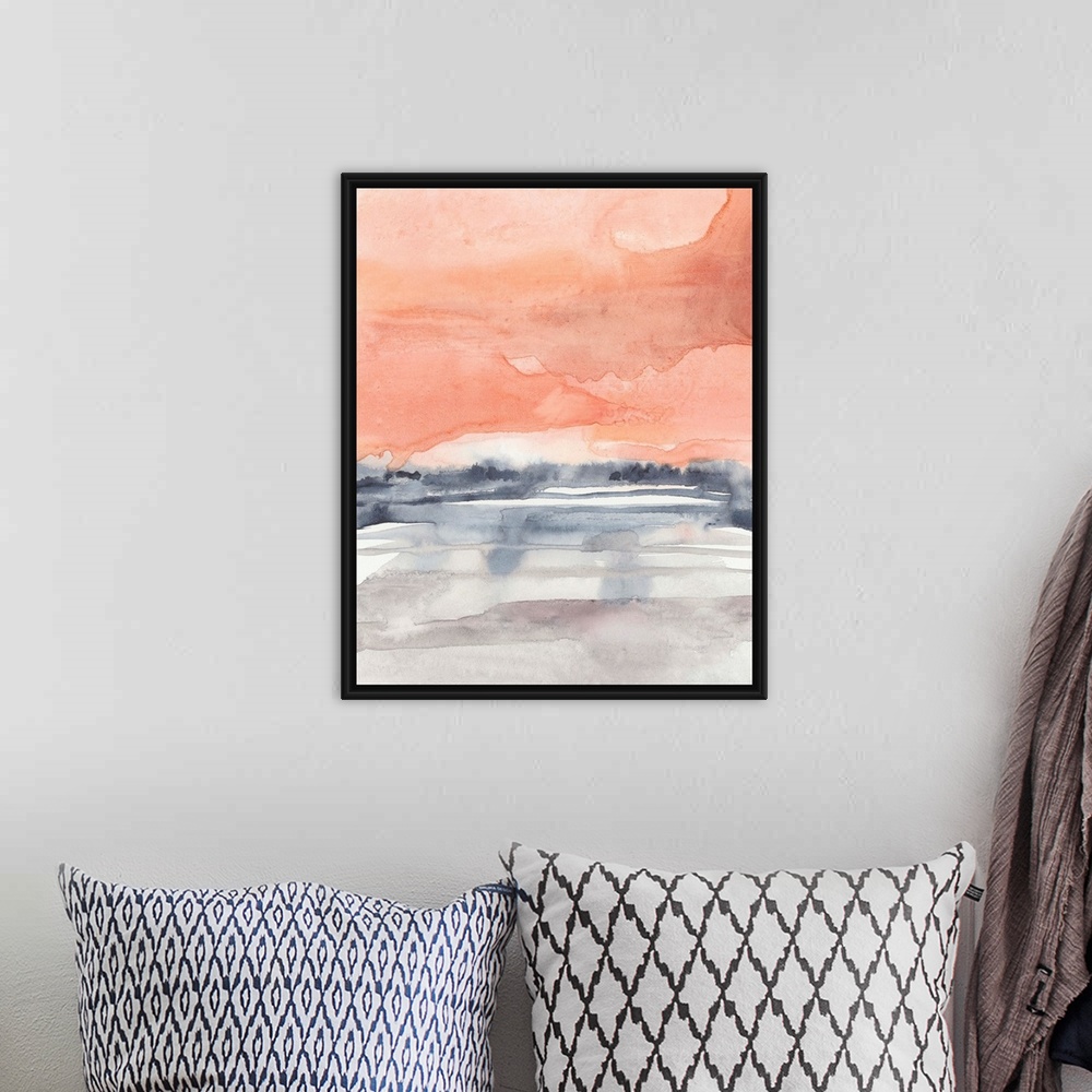 A bohemian room featuring Coral Sky I