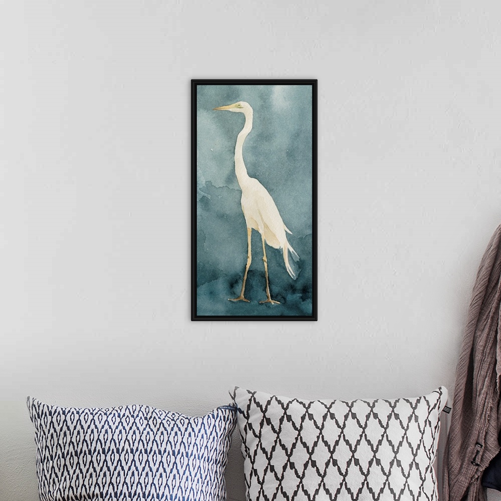 A bohemian room featuring Simple Egret I