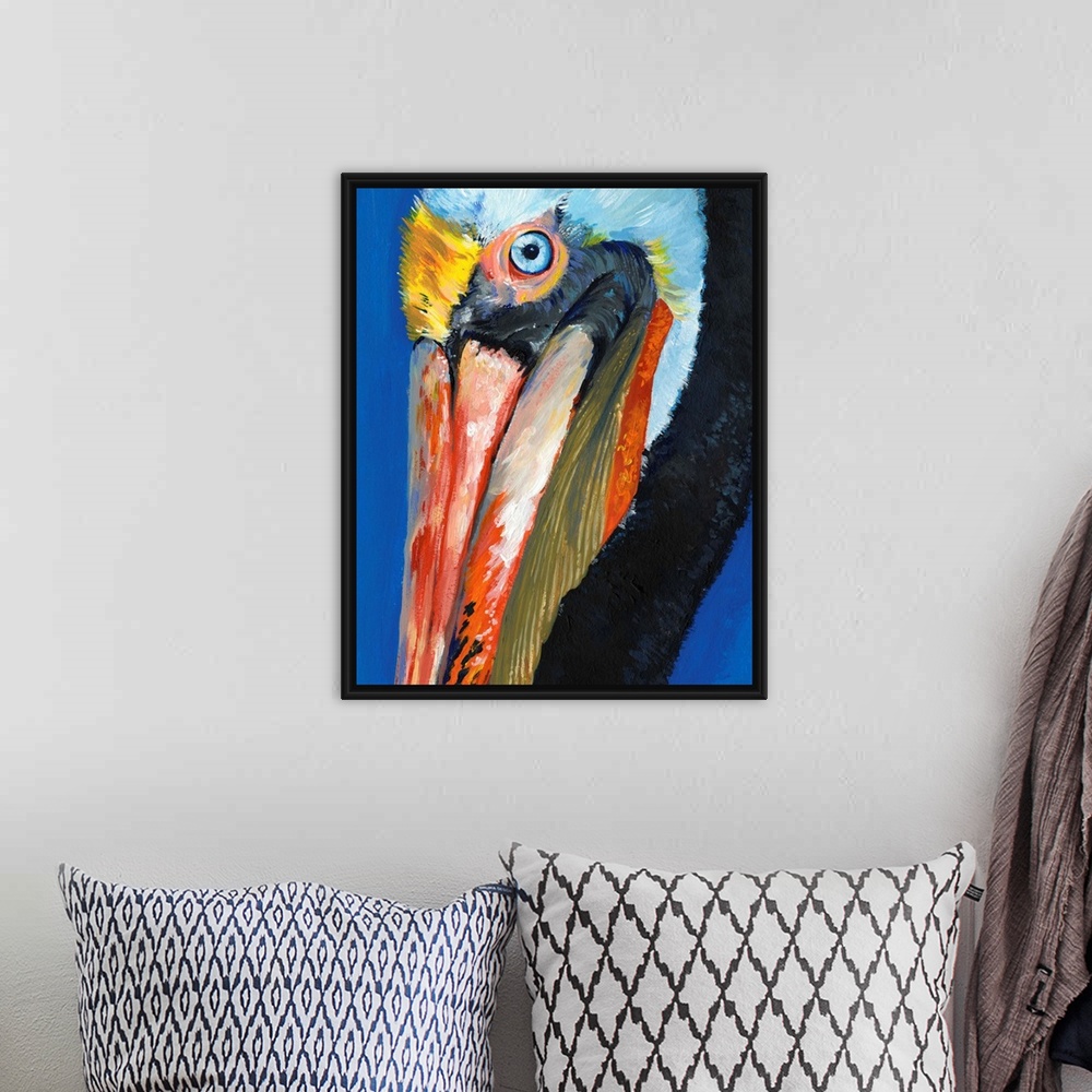 A bohemian room featuring Vibrant Pelican I