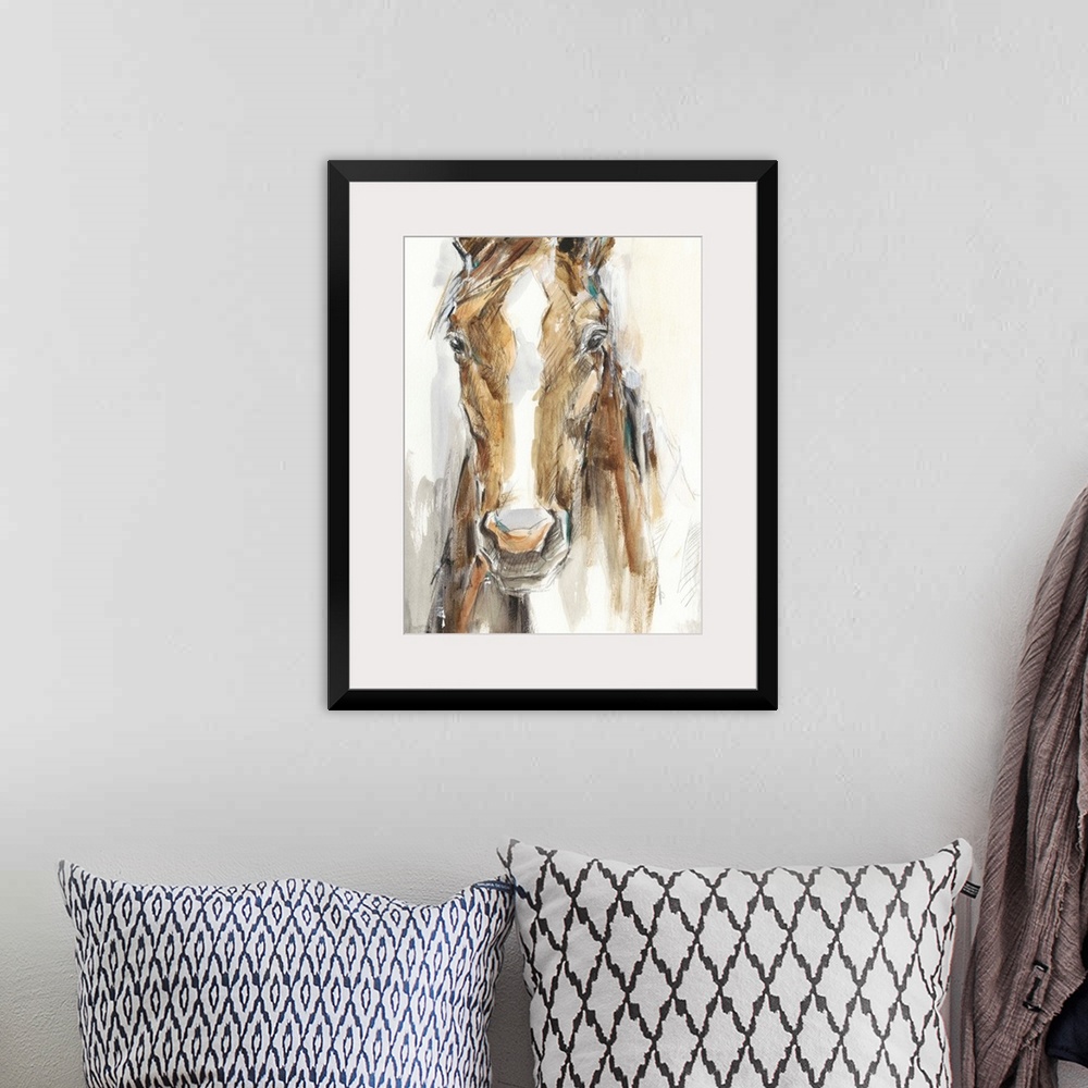 A bohemian room featuring Gift Horse II