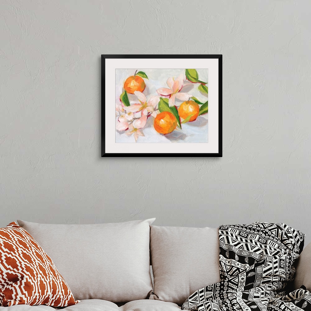 A bohemian room featuring Tangerine Blossoms II