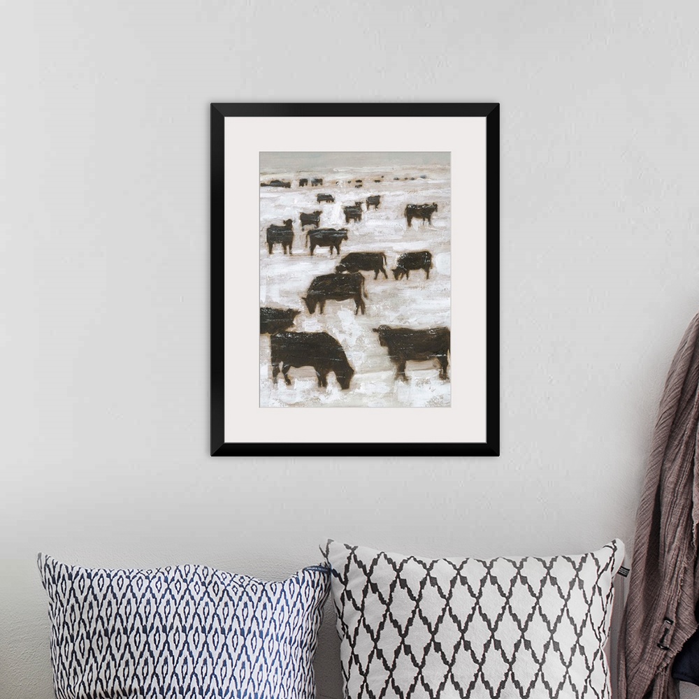 A bohemian room featuring Winter Grazing I