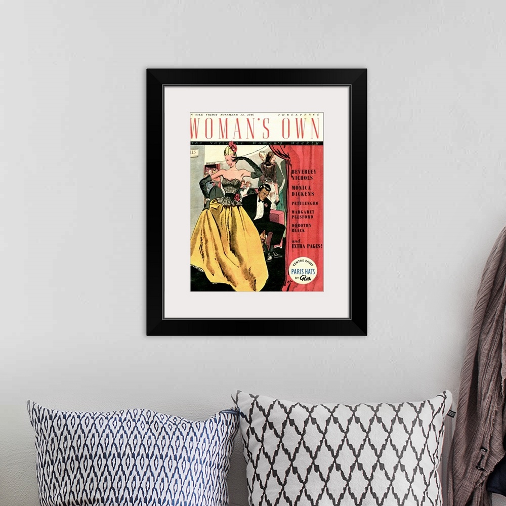 A bohemian room featuring 1940's UK Woman's Own Magazine Cover