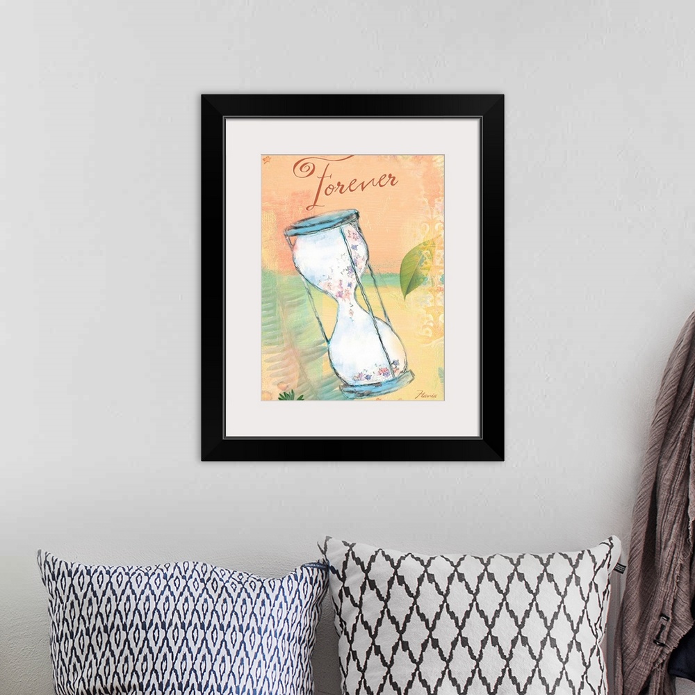 A bohemian room featuring Kite Forever Inspirational Print