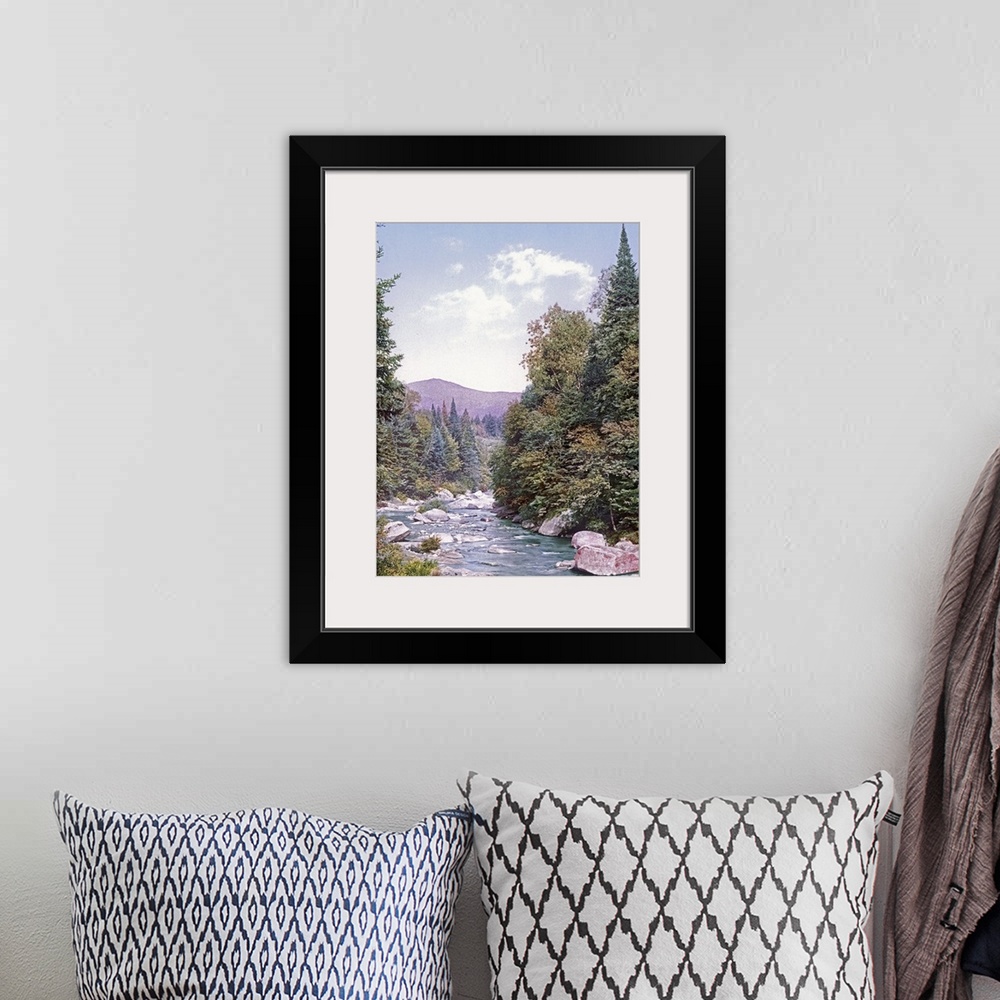 A bohemian room featuring Mt. Washington from Ammonoosuc White Mountains