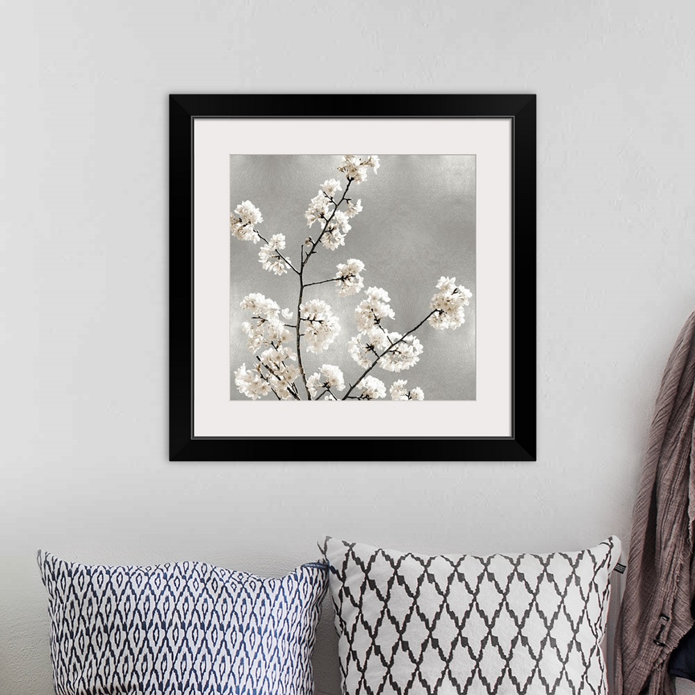 A bohemian room featuring Silver Blossoms I
