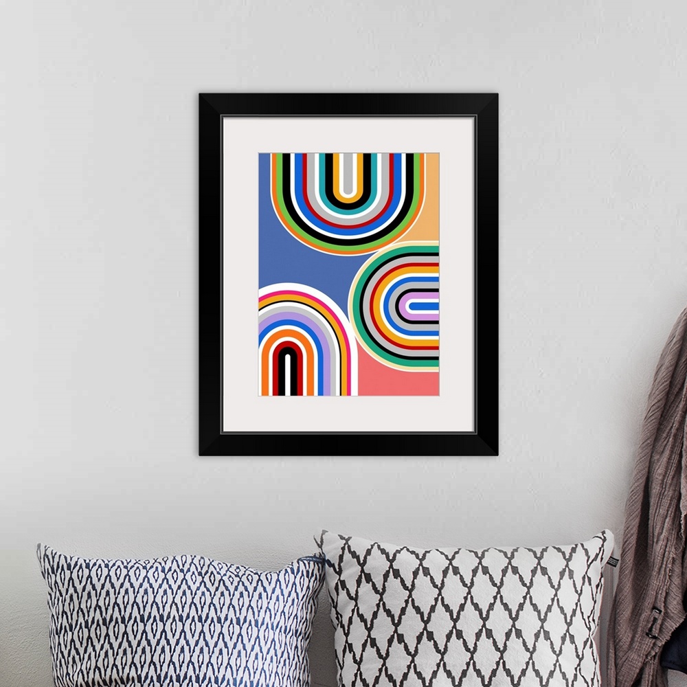 A bohemian room featuring Abstract Color 1