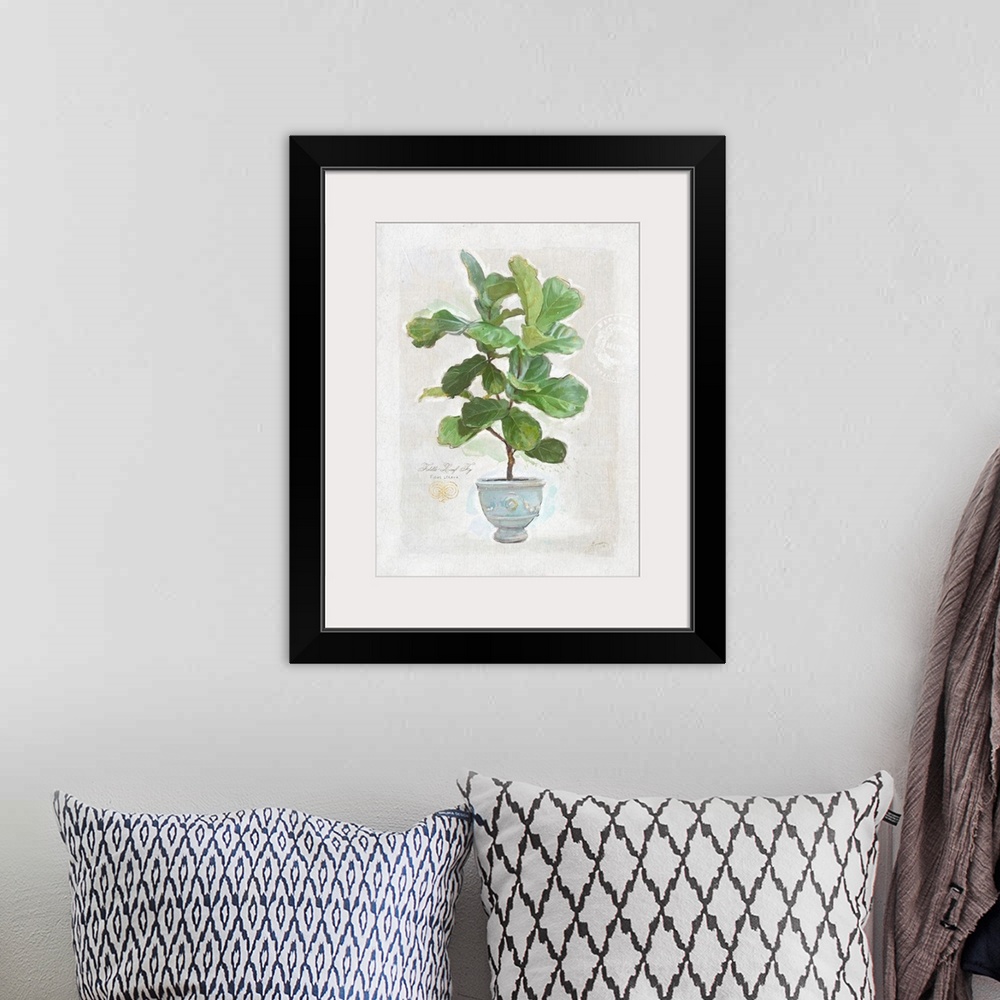 A bohemian room featuring Elegant fern art is perfect for any decor and any room!