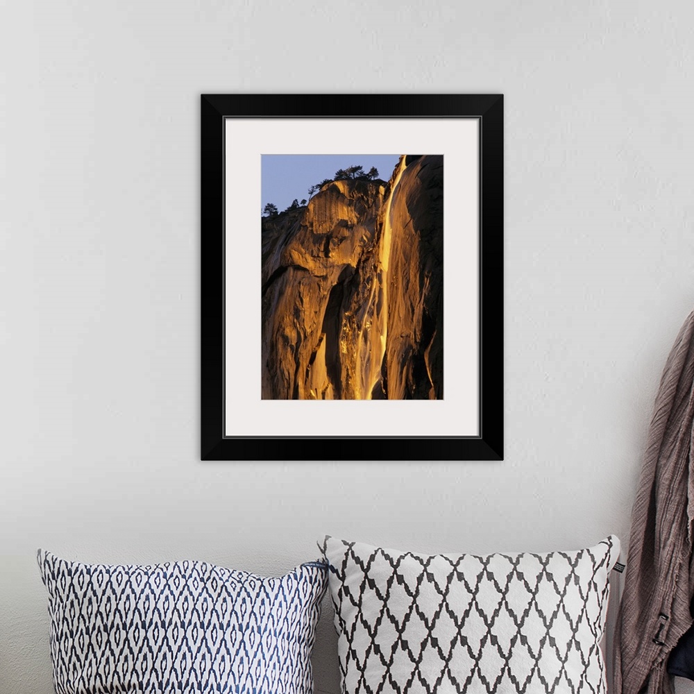 A bohemian room featuring California, Yosemite National Park, Horsetail Falls, El Capitan