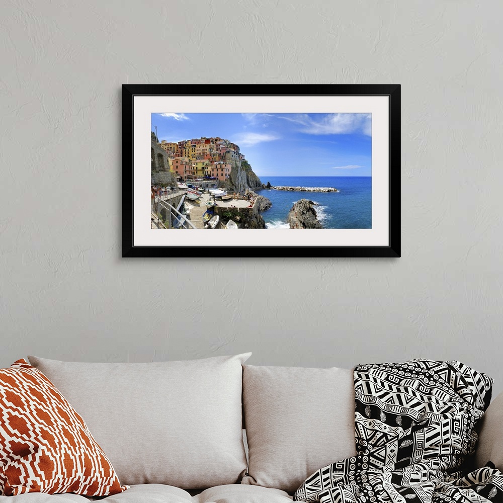 A bohemian room featuring Italy, Liguria, Riviera di Levante, Cinque Terre, Manarola