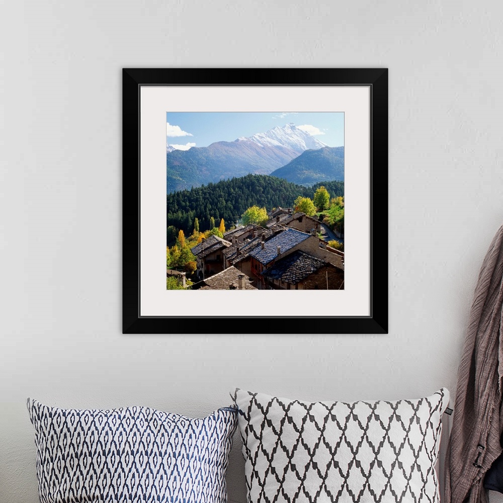 A bohemian room featuring Italy, Valle d'Aosta, The village, rooftops