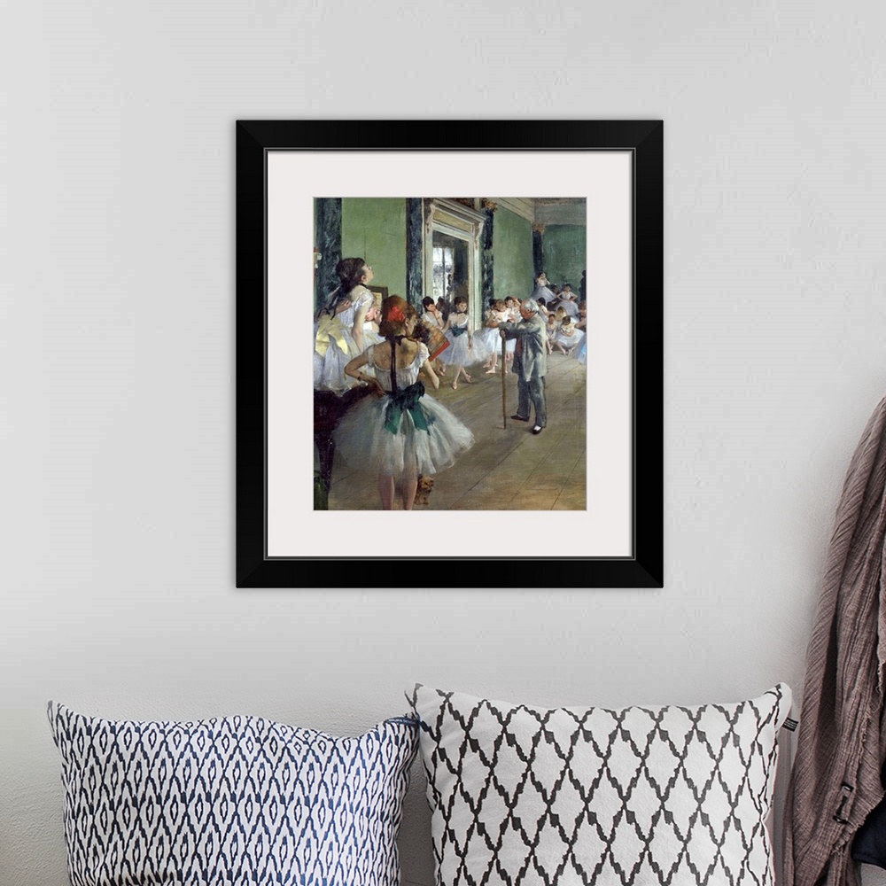 A bohemian room featuring Edgar Degas, French School. The Ballet Class. 1873. Oil on canvas, 0.85 x 0.75 m. Paris, musee d'...