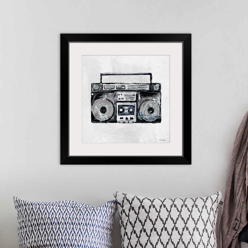A bohemian room featuring Boombox I