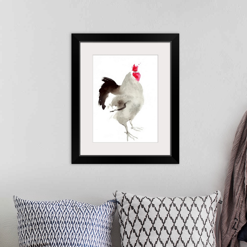 A bohemian room featuring Little Red Rooster 3