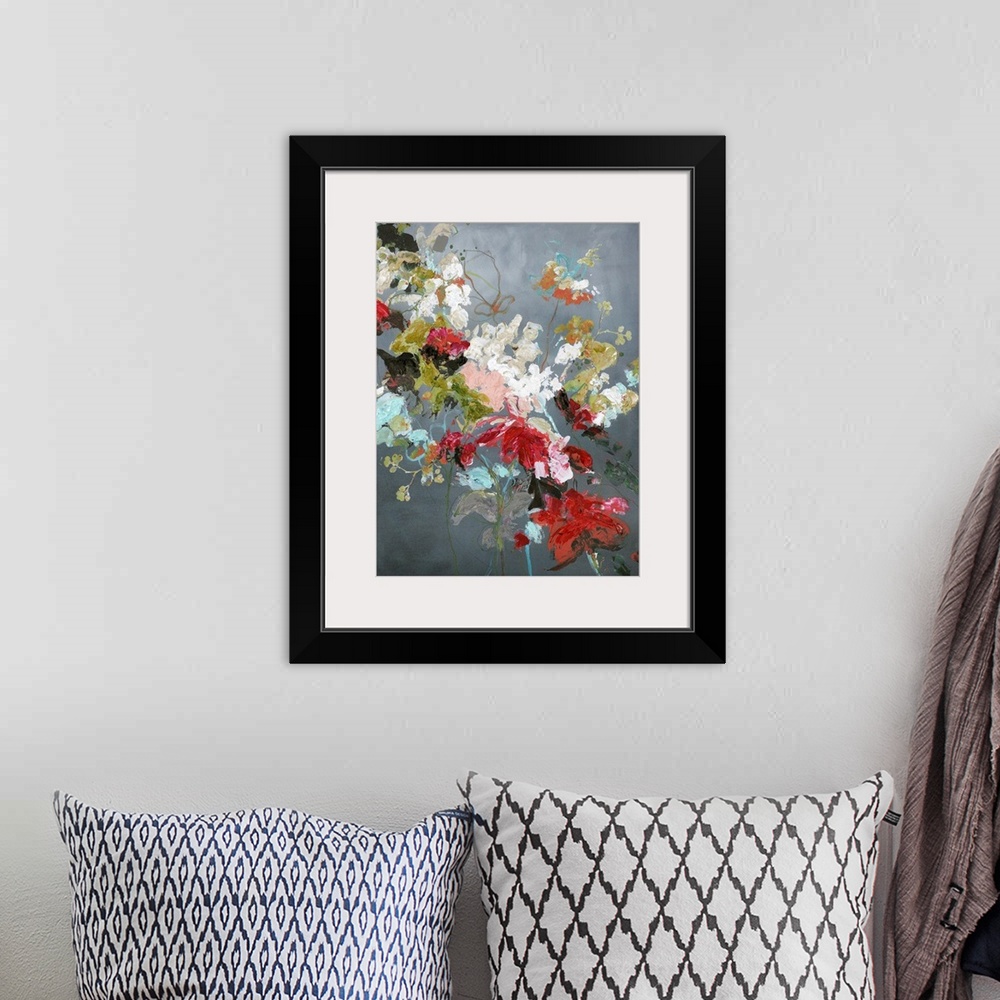 A bohemian room featuring Abstract Floral 2