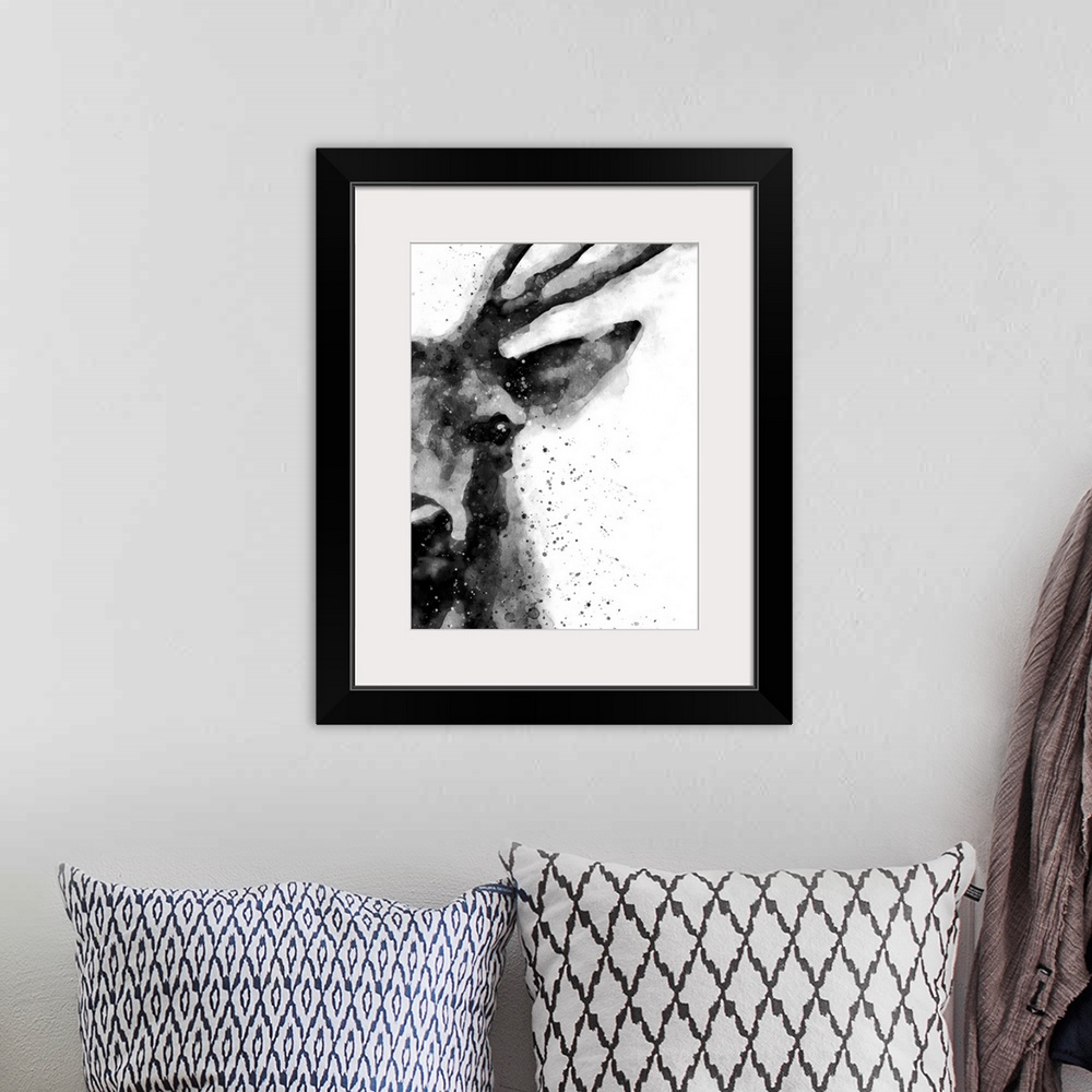A bohemian room featuring Deer At Attention