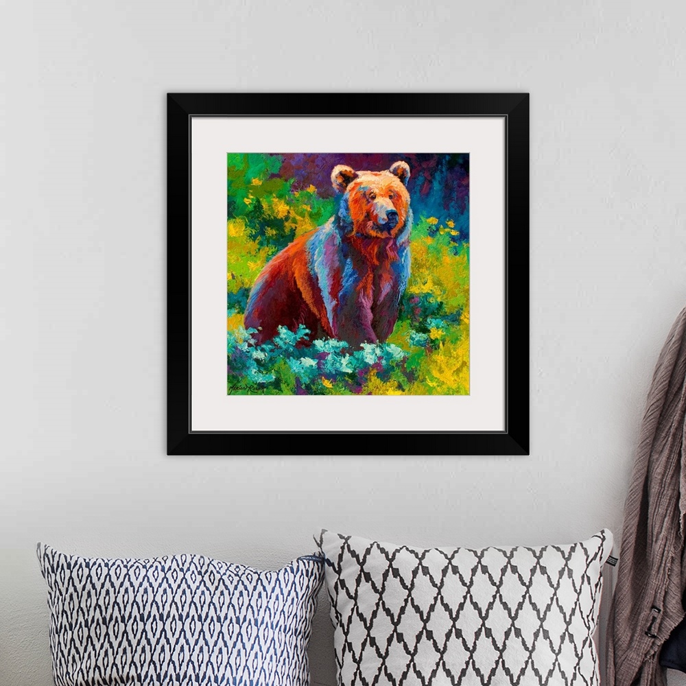 A bohemian room featuring Wildflower Grizzly