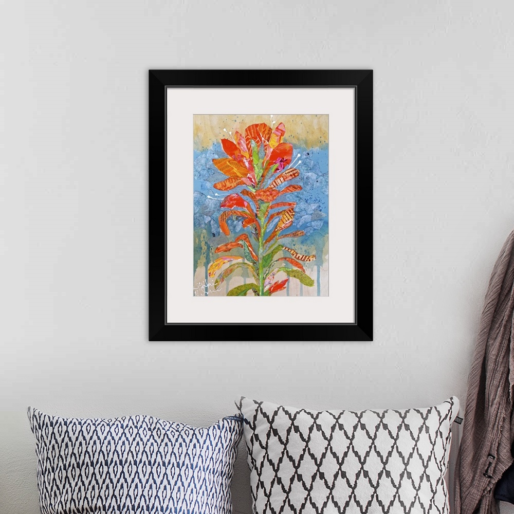 A bohemian room featuring Indian Paintbrush I