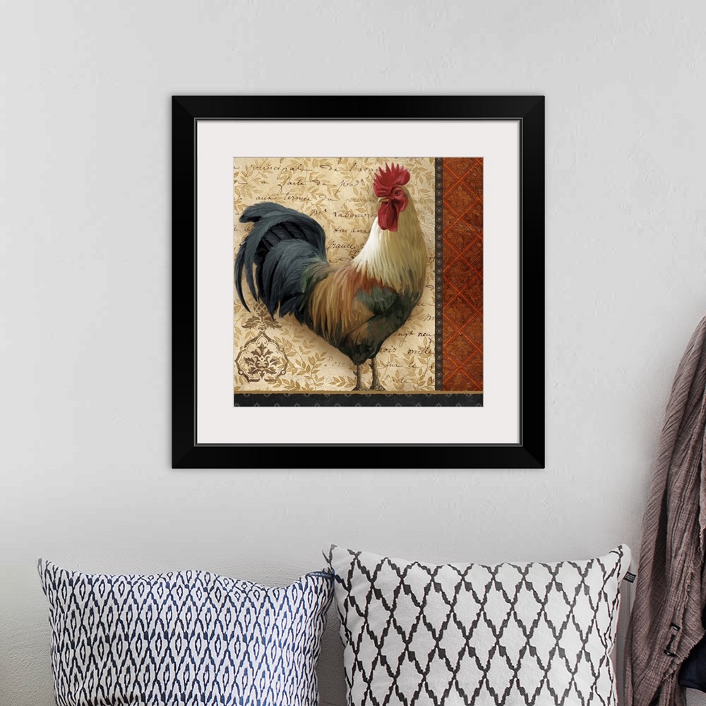 A bohemian room featuring French Rooster II