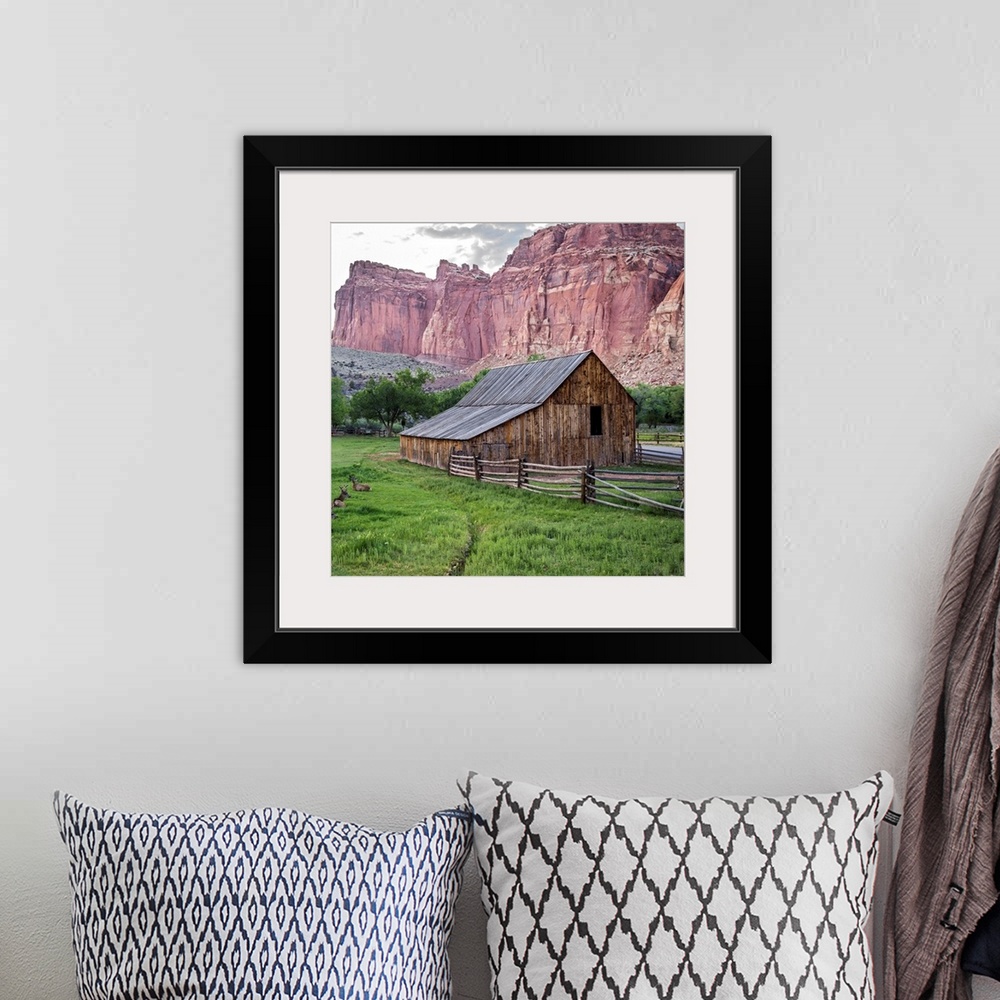A bohemian room featuring Gifford Homestead at Capitol Reef National Park.