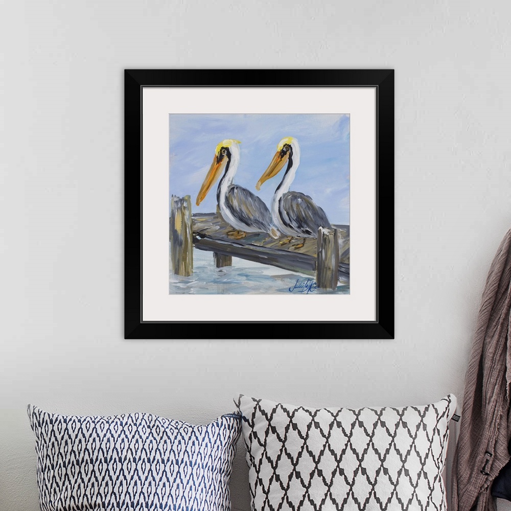 A bohemian room featuring Pelicans On Deck