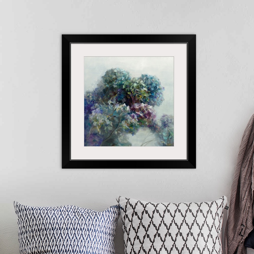 A bohemian room featuring Abstract Hydrangea