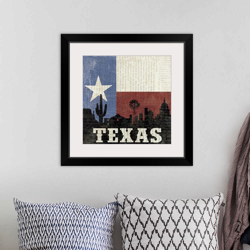 A bohemian room featuring Texas