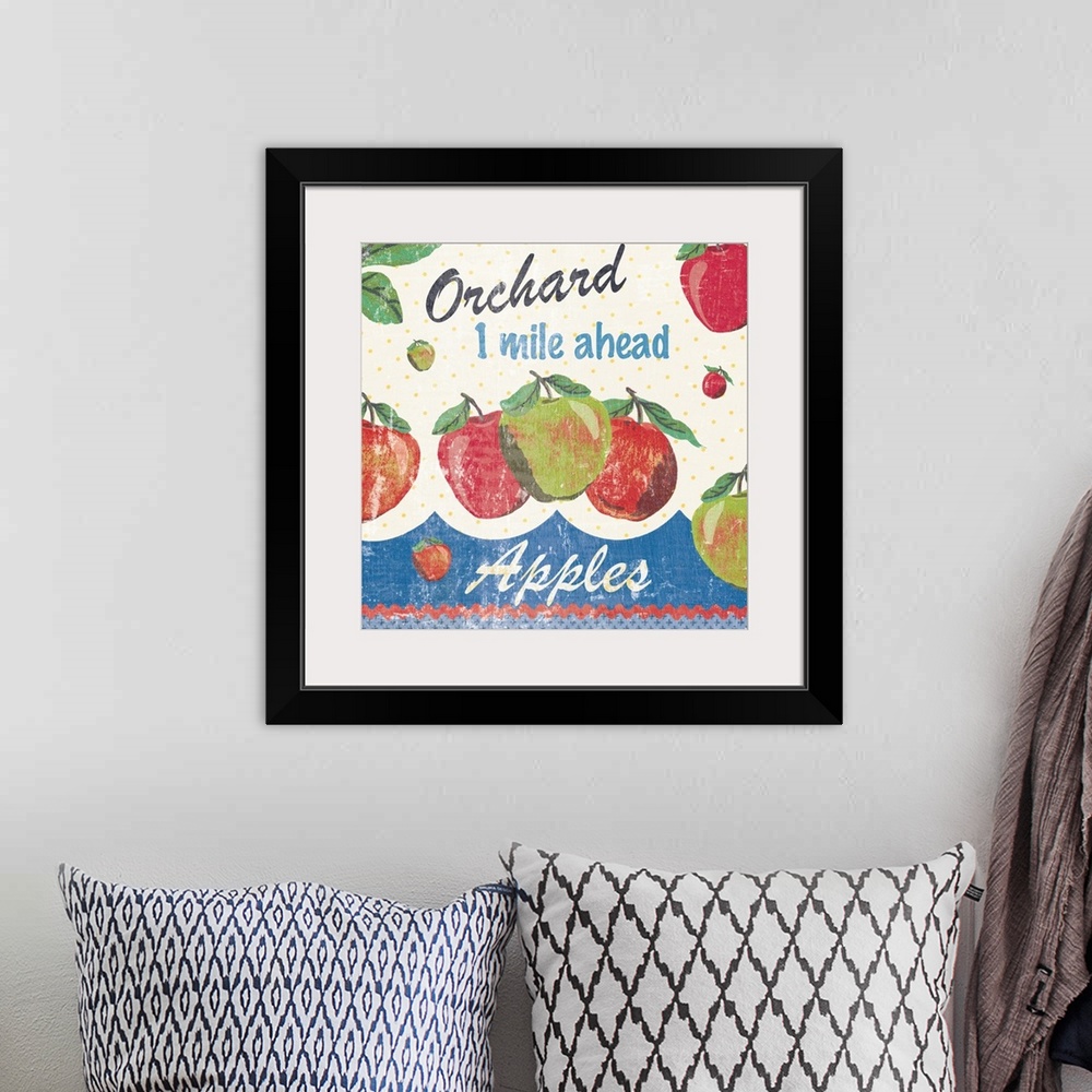A bohemian room featuring Vintage Fruit Square III