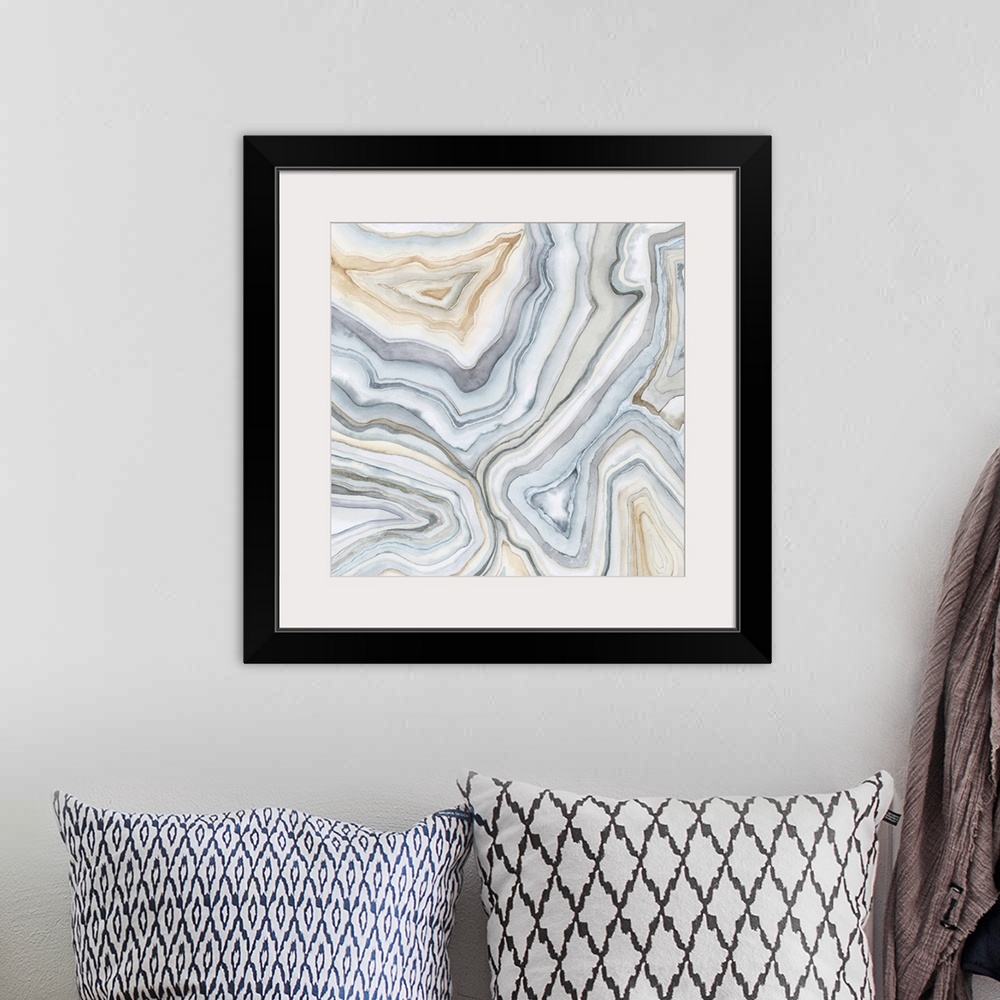 A bohemian room featuring Agate Abstract II