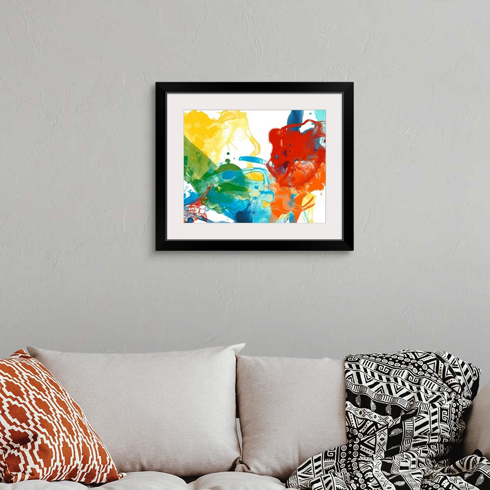 A bohemian room featuring Primary Abstract II