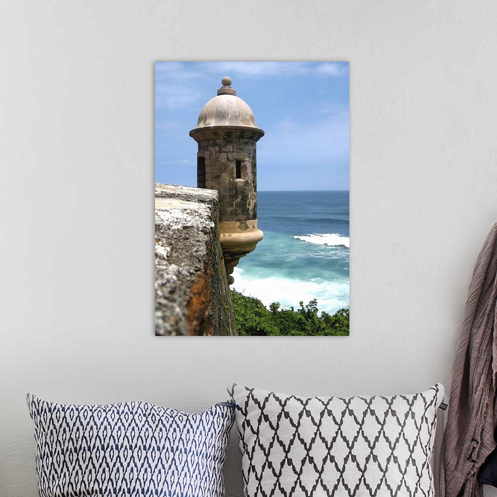 A bohemian room featuring Puerto Rico, San Juan, Fort San Felipe del Morro, Watch tower and ocean.