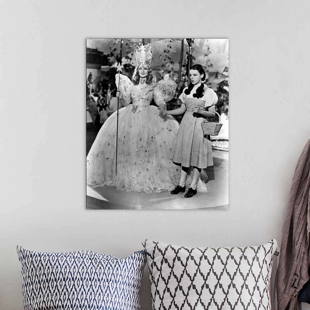 A bohemian room featuring THE WIZARD OF OZ, Billie Burke, Judy Garland, Dorothy meets Glinda the Good Witch, 1939.