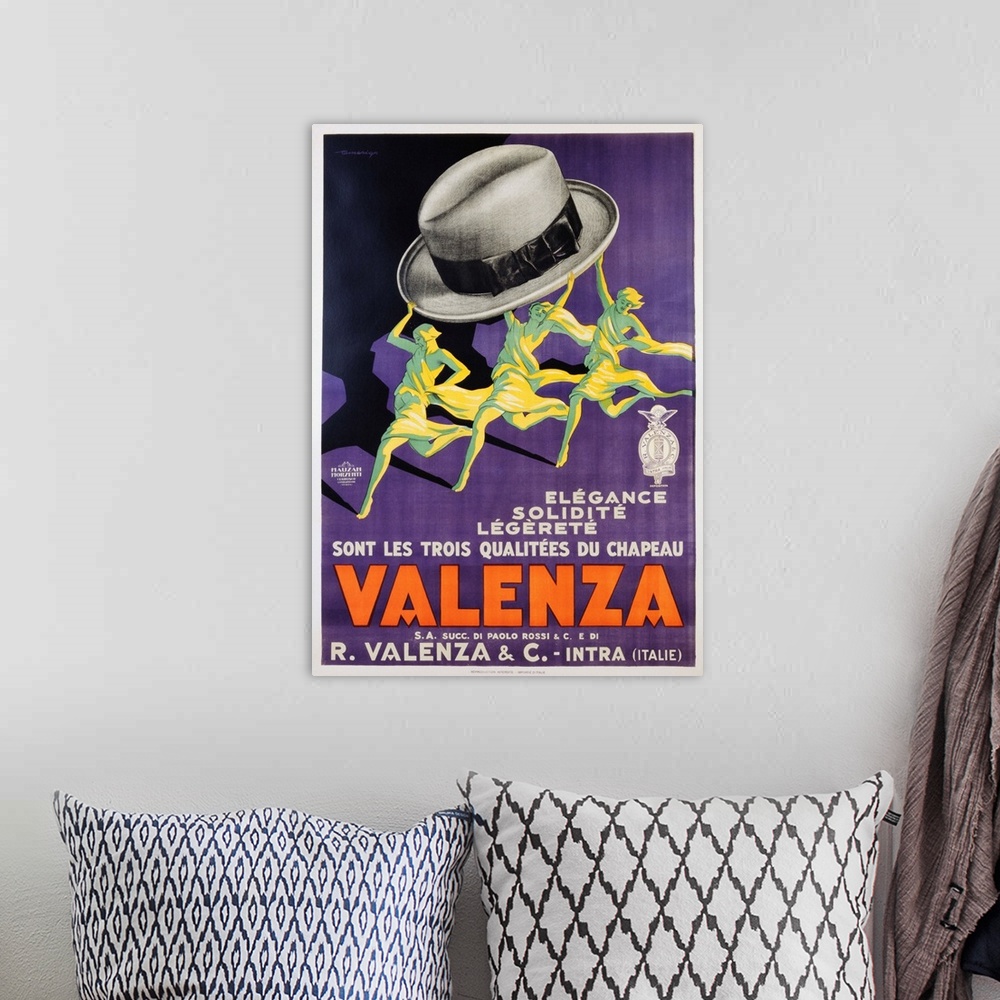 A bohemian room featuring Valenza Poster