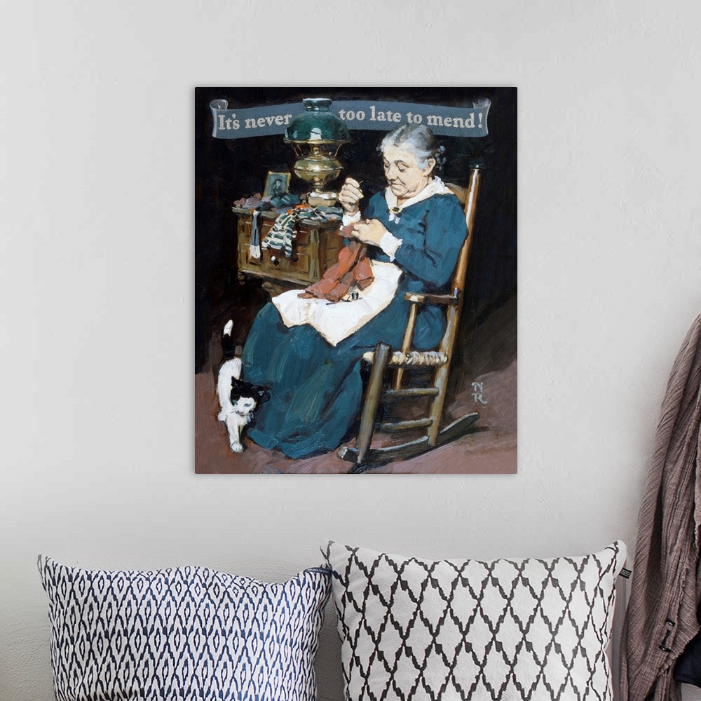 A bohemian room featuring Norman Rockwell's paintings and illustrations are popular for their reflection of American cultur...