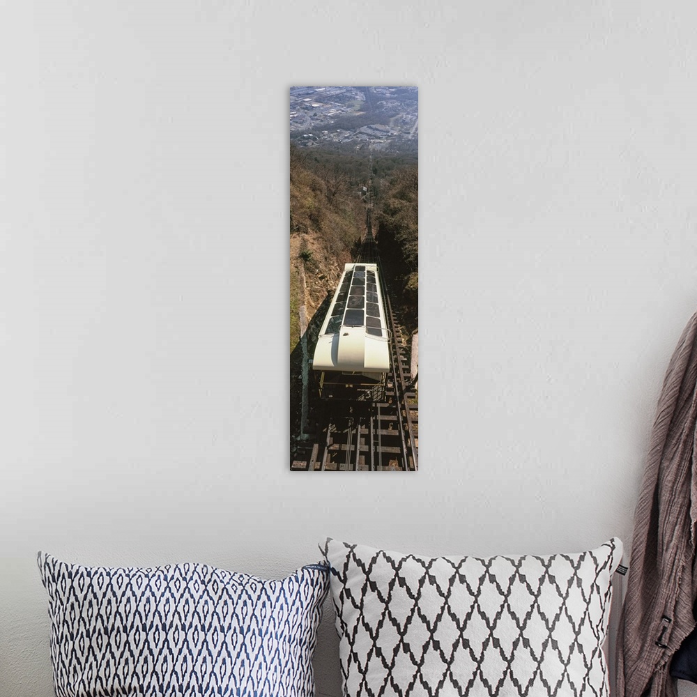 A bohemian room featuring Elevated view of Lookout Mountain Incline Railway, Chattanooga, Tennessee