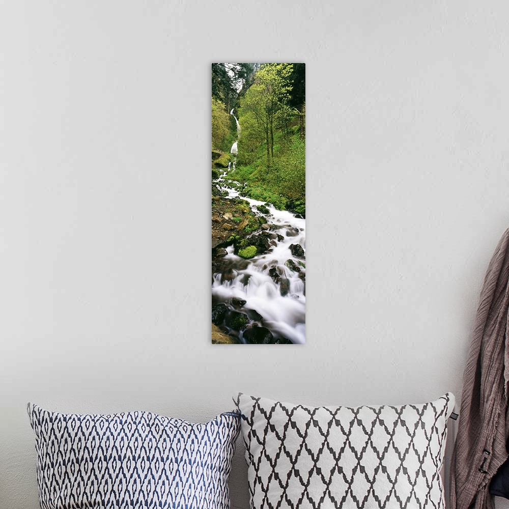 A bohemian room featuring Wahkeena Waterfall Columbia Gorge OR
