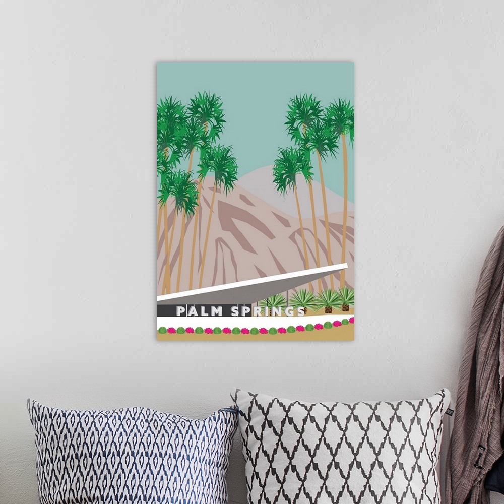 A bohemian room featuring Palm Springs Hotel