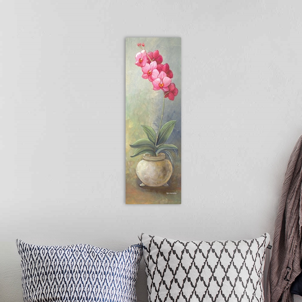 A bohemian room featuring Two-Up Orchid Vertical