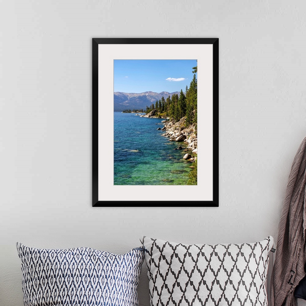 A bohemian room featuring View of eastern shore of Lake Tahoe in California and Nevada.