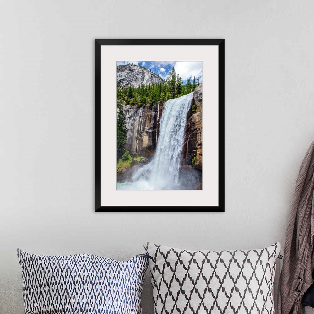 A bohemian room featuring View of Vernal falls in Yosemite National Park, California.