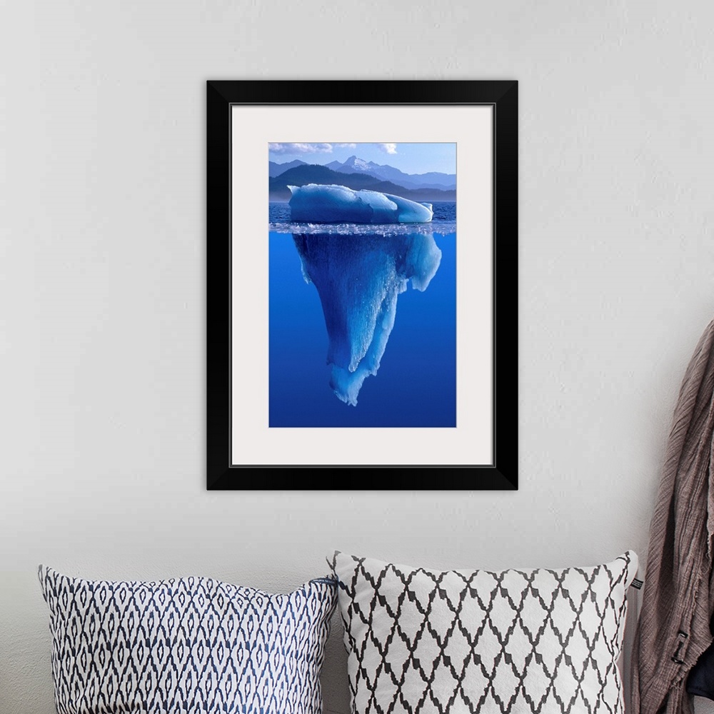 A bohemian room featuring View Of An Iceberg Above And Below The Surface Of The Water