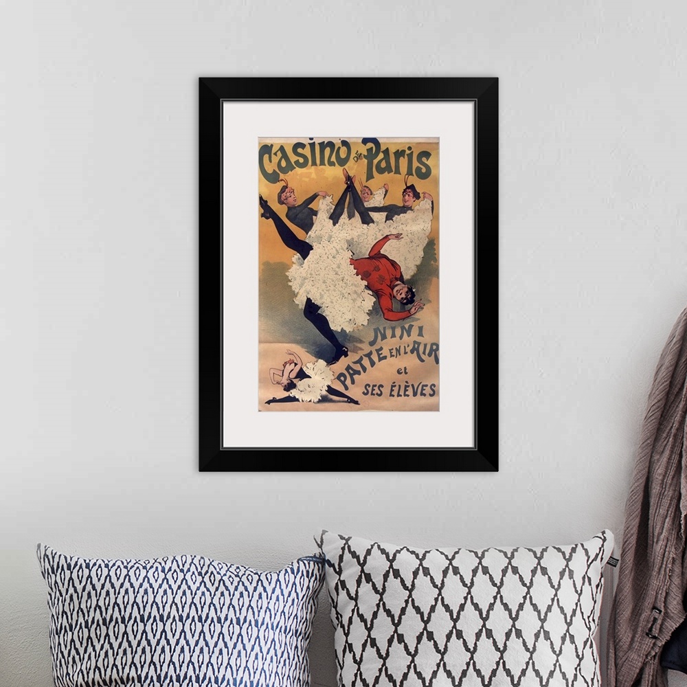 A bohemian room featuring Casino de Paris - Vintage Cabaret Advertisement