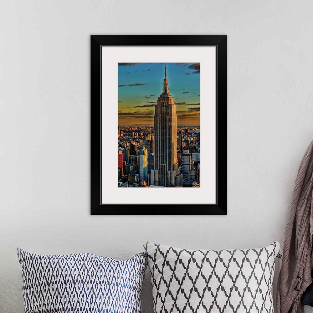 A bohemian room featuring Empire State Building At Sunset